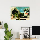 Saint George und Dragon von Paolo Uccello Poster (Heimbüro)