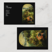 SAINT GEORGE UND THE DRAGON, schwarz Visitenkarte (Vorne/Hinten)