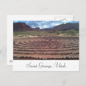 Saint George, Utah Postkarte (Vorne/Hinten)