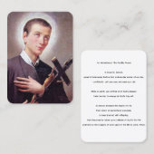 Saint Gerard Majella Fertility Prayer Card Visitenkarte (Vorne/Hinten)