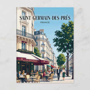 Saint-Germain-des-Prés Frankreich Postkarte