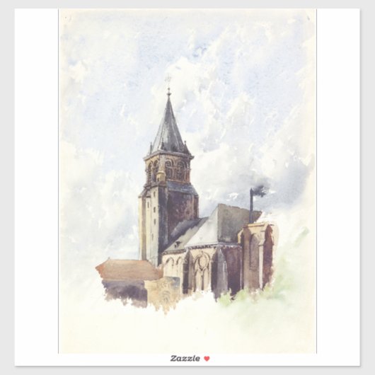 Saint Germain des Prés Paris Aufkleber (Blatt)