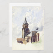 Saint Germain des Prés Paris Feiertagskarte (Vorne/Hinten)