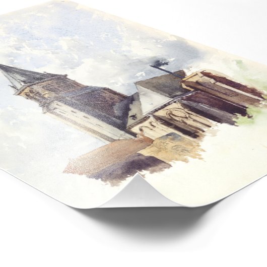 Saint Germain des Prés Paris Fotodruck (Ecke)