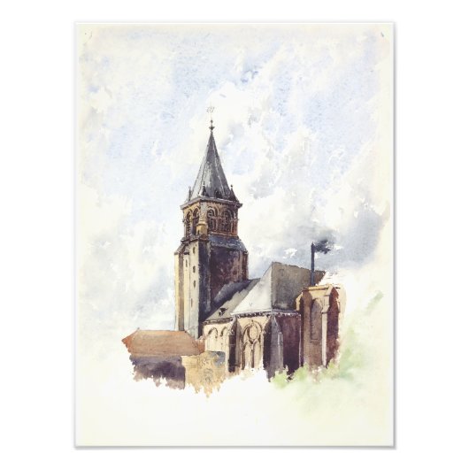 Saint Germain des Prés Paris Fotodruck (Vorne)