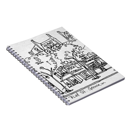 Saint-Germain-des-Pres| Paris, Frankreich Notizblock (Rechte Seite)