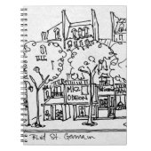 Saint-Germain-des-Pres| Paris, Frankreich Notizblock (Vorderseite)