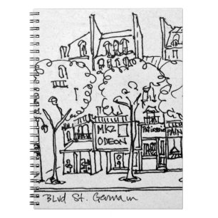 Saint-Germain-des-Pres  Paris, Frankreich Notizblock