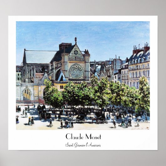Saint Germain l'Auxerrois Claude Monet Poster (Vorne)