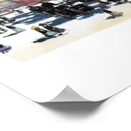 Saint Germain l'Auxerrois Claude Monet Poster (Ecke)