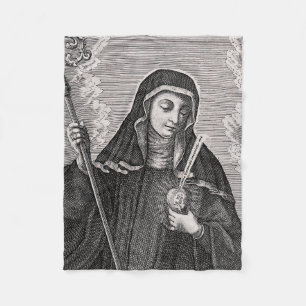 Saint Gertrude, der Mystiker der großen deutschen  Fleecedecke
