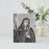 Saint Gertrude, der Mystiker der großen deutschen  Postkarte (Stehend Vorderseite)