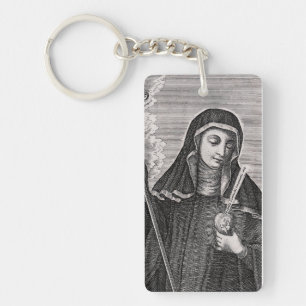 Saint Gertrude, der Mystiker der großen deutschen Schlüsselanhänger