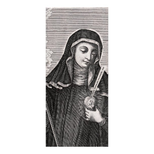 Saint Gertrude, der Mystiker der großen deutschen Werbekarte