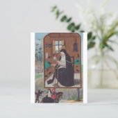 Saint Gertrude Helfta von Simon Bening (Stehend Vorderseite)