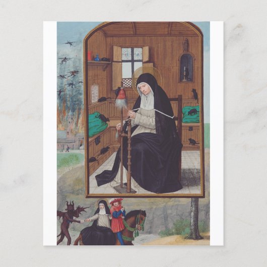 Saint Gertrude Helfta von Simon Bening (Vorderseite)