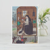 Saint Gertrude Helfta von Simon Bening Einladung (Stehend Vorderseite)