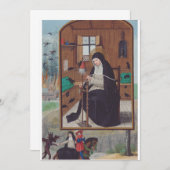 Saint Gertrude Helfta von Simon Bening Einladung (Vorne/Hinten)