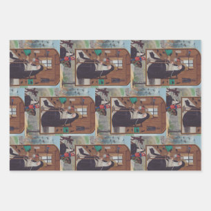 Saint Gertrude Helfta von Simon Bening Geschenkpapier Set