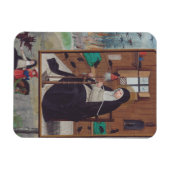 Saint Gertrude Helfta von Simon Bening Magnet (Horizontal)