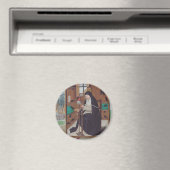 Saint Gertrude Helfta von Simon Bening Magnet (In Situ (Geschirrspüler))