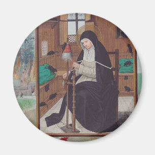 Saint Gertrude Helfta von Simon Bening Magnet