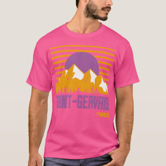 Saint-Gervais Vintage-Bergwanderzelt Frankreich T-Shirt