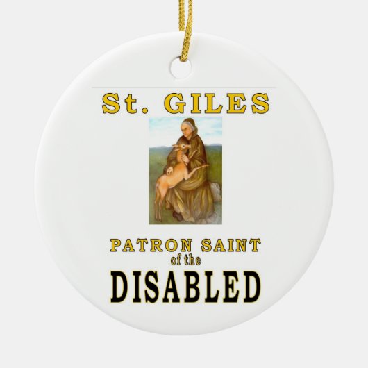SAINT GILES KERAMIK ORNAMENT (Vorne)