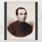 Saint Giuseppe Cafasso Franciscan Priest Weinetikett (Einzelnes Label)
