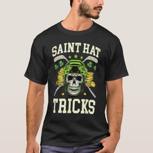 Saint Hat Tricks Hockey Shenanigan Shamrock St Pat T-Shirt (Vorderseite)