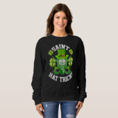 Saint Hat Tricks St. Patrick's Day Hockey Hat Tric Sweatshirt (Vorne ganz)
