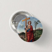Saint Helena von Cima da Conegliano Button (Vorne & Hinten)