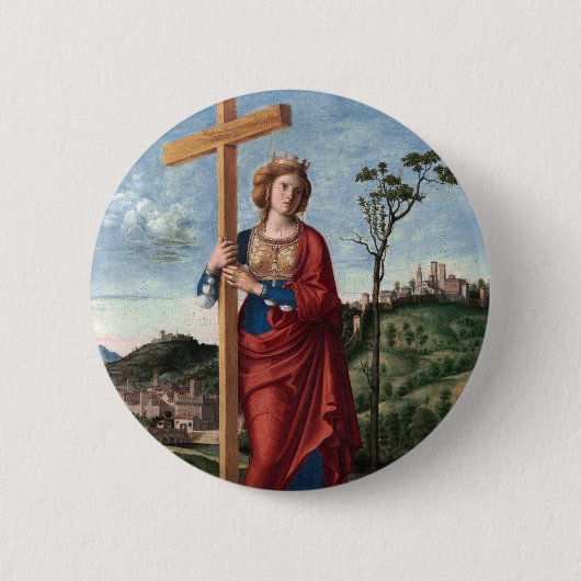 Saint Helena von Cima da Conegliano Button (Vorderseite)