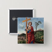 Saint Helena von Cima da Conegliano Button (Vorne & Hinten)