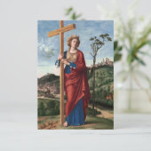 Saint Helena von Cima da Conegliano Dankeskarte (Stehend Vorderseite)