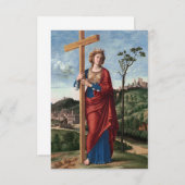 Saint Helena von Cima da Conegliano Dankeskarte (Vorne/Hinten)