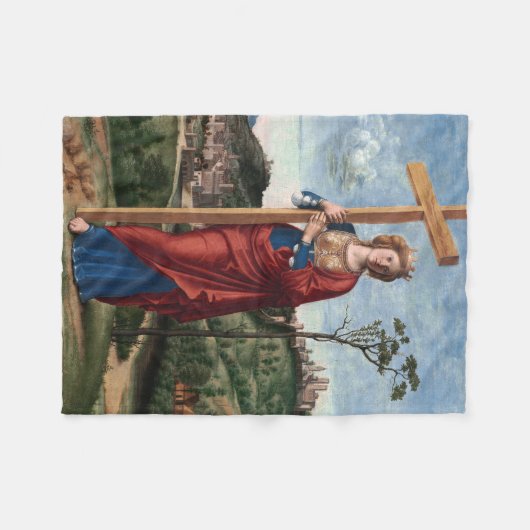 Saint Helena von Cima da Conegliano Fleecedecke (Vorderseite (Horizontal))