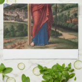 Saint Helena von Cima da Conegliano Geschirrtuch (Gefaltet)