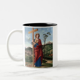 Saint Helena von Cima da Conegliano Zweifarbige Tasse