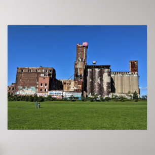 Saint Henri Montreal Quebec Malting Factory Kanada Poster