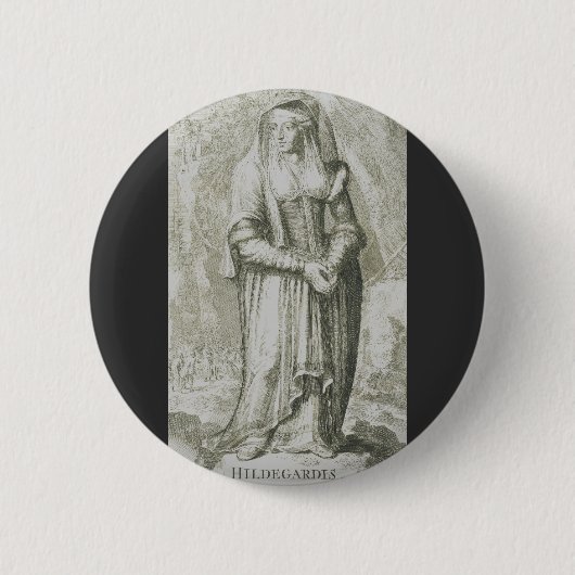 Saint Hildegard von Bingen Button (Vorderseite)