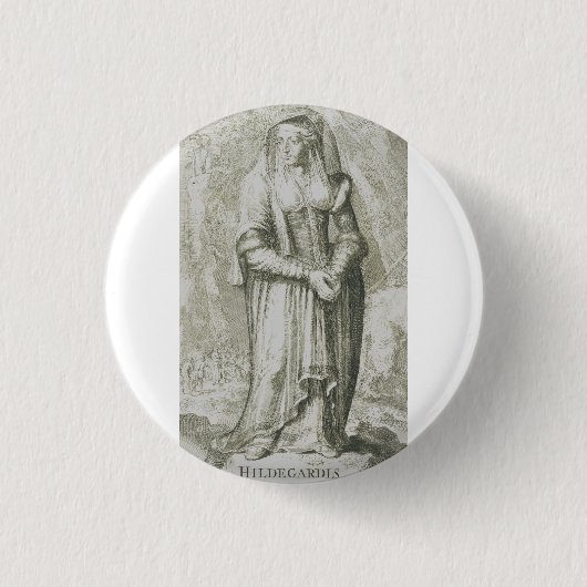 Saint Hildegard von Bingen Button (Vorderseite)