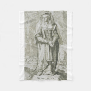 Saint Hildegard von Bingen Fleecedecke