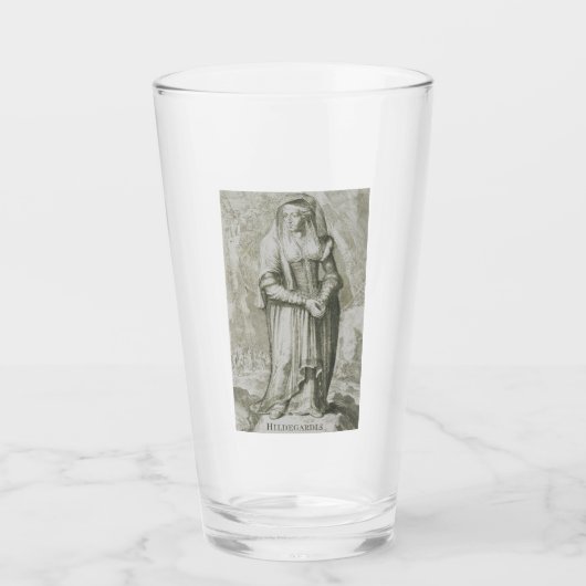 Saint Hildegard von Bingen Glas (Vorderseite)