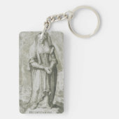 Saint Hildegard von Bingen Schlüsselanhänger (Rückseite)