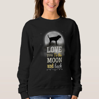 Saint Huberts Hund Blutspürhund Liebe Bis Zum Mond Sweatshirt