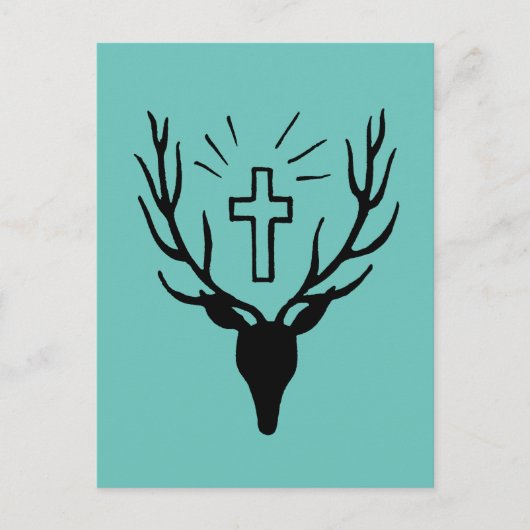 Saint Hubert's Stag Postkarte (Vorderseite)