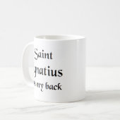 saint ignatius coffee Tasse (Vorderseite Links)