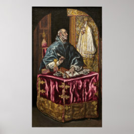 Saint Ildefonso - El Greco, griechisches Kunstpost Poster