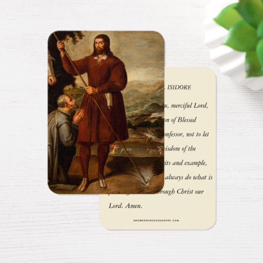 Saint Isidore Bauer Laborer Religious Gebet (Schreibtisch)